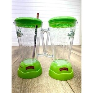 2- Margaritaville "Booze in the Blender" 16 oz Plastic Pitcher Mugs